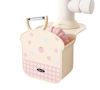 Organizer per lavello, a drenaggio rapido, 30,5 x 20,3 cm, portaoggetti sospeso con funzione robusta, organizer in acciaio , con design , sapone per casalinghe e famiglie