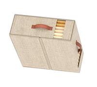 Organizer per lenzuola, pieghevole, in lino, multiuso, per organizzare maglioni, trapunte, vestiti, copripiumini, asciugamani, coperte