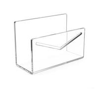 Organizer per lettere in acrilico trasparente con stabilità antiscivolo per un uso efficiente in ufficio (trasparente)