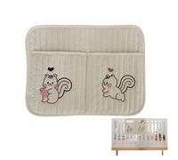 Organizer Per Lettino,Porta Pannolini In Cotone Appendibile - 6,3 x 0,2 pollici Tasca AppendiBile Per Carrozzine e Lettini Ideale Per Pannolini Biberon Ciucci
