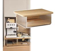 organizer per macchina da caffè Organizzatore for bar del caffè, porta cialde for caffè in legno, porta capsule K-Cup, supporto for macchina da caffè, noce(Wood grain,S)