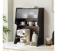 organizer per macchina da caffè Portabicchieri, organizer for cialde di caffè da banco, supporto for macchina da caffè con porta tazze, stazione for caffè for sciroppo