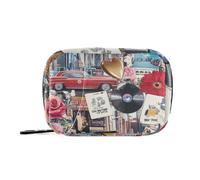 Organizer per medicine alla moda in stile retrò con scomparti staccabili, organizer portatile per pillole 3 volte al giorno per borsa