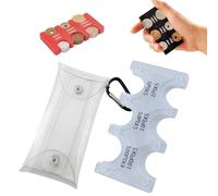 Organizer per monete in yen giapponese, portamonete per auto, portamonete per tutte le monete, portafoglio in plastica con 6 scomparti (trasparente)