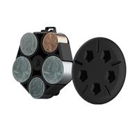 organizer per monete - Portamonete - Custodia rigida per monete con clip da cintura rimovibile per penny, nichel, monetine e quarti