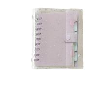 Organizer per notebook con raccoglitore trasparente, cartella trasparente per l'archiviazione di documenti, custodia porta carte con motivo a stella, project manager, riunioni aziendali, diario, ricev