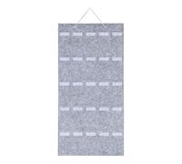 Organizer per occhiali da sole, da appendere alla parete, con 25 scomparti, organizer per occhiali da sole, con robusta corda sotto il letto, contenitore (grigio, A)