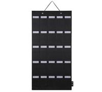 Organizer per occhiali da sole, da appendere alla parete, con 25 scomparti, organizer per occhiali da sole, con robusta corda sotto il letto, contenitore (nero, A)