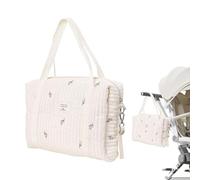 organizer per pannolini - borsa da viaggio e tutti i giorni, design ricamato, multifunzione con volume, compatto e leggero con interno diviso, comodo da riporre per bambini, Tuulip
