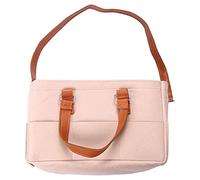 Organizer per pannolini per bambini, in feltro, con scomparti personalizzabili, manici in pelle