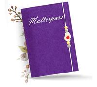 Organizer per passaporto della madre, in feltro, custodia protettiva per passaporto della mamma, custodia protettiva per libretto di vaccinazione, passaporto della mamma, regalo per donne incinte