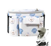 Organizer per Passeggino con Portabottiglia - Borsa Organizer Impermeabile Con Tasca Trasparente Touch Control,Contenitore Impermeabile Sicuro E Aderente Per, Genitori E Bambini