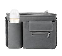 Organizer Per Passeggino Con Portabottiglie - Borsa Organizzatrice per Passeggino Bambino | Accessorio Custodia Organizzatrice Sicura Antiscivolo Design Impermeabile per Auto e Utilizzo Genitoriale