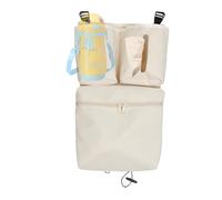Organizer per passeggino, organizer per passeggino, organizer per passeggino con portabicchieri, da viaggio per pannolini, biberon, giocattoli, Beige, Refer to description, Unisex