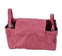 Organizer per passeggino per passeggino, portatile, durevole, sicuro, impermeabile, per riporre forniture per bambini (rosso romano)