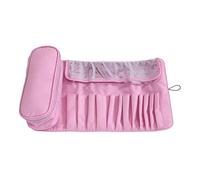 Organizer per pennelli da trucco, custodia impermeabile per cosmetici, per uso quotidiano, casa, ufficio, scuola, dormitorio, studio, riunioni sociali, Rosa, Refer to description, Unisex