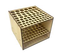 Organizer per pennelli - Mantiene gli strumenti artistici ordinatamente disposti e accessibili, display quadrato in legno compatto dal design moderno da studio, porta pennelli a 67 fori + di s