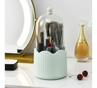 Organizer per pennelli per trucco girevole a 360°, organizer da scrivania con
