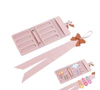 Organizer per per capelli - Custodia da viaggio deluxe per riporre clip per fiocchi, design compatto con supporto per fascia | Soluzione efficiente per organizzare fiocchi per ragazze per fe
