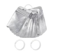 Organizer per perline con strass scintillanti, 100 sacchetti richiudibili, contenitore trasparente per gemme con cerniera, per gioielli, forniture per artisti, hobbisti professionisti
