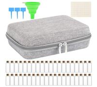 Organizer per piantine, contenitore per pacchetti di piantine con 40 scomparti, organizzatore per piantine, stabile scatola con 40 bottiglie di e imbuto per piante floreali