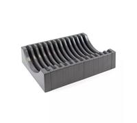 ORGANIZER PER PIATTI IN PLASTICA GRIGIA, MAX 13 PIATTI