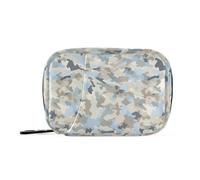 Organizer per pillole ad acquerello mimetico con scomparti staccabili, organizer portatile per pillole giornaliere