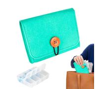 Organizer Per Pillole | Contenitore da viaggio settimanale capacità | Portapillole Portatile 7 Giorni Dispenser | per Casa Ufficio Scuola Campeggio Sport all'aperto Vacanza Uomini Donne Anziani