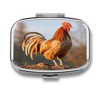 Organizer per pillole da viaggio, portatile, per uso quotidiano, impermeabile, piccolo contenitore per medicine, vitamine, olio di pesce, merluzzo, olio di fegato, tappi per le orecchie