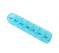 Organizer per pillole da viaggio - Scatole di stoccaggio settimanale, dispenser di per 7 giorni, contenitore per medicinali, classificazione degli integratori, sistemi di stoccaggio