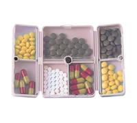 Organizer per pillole - portapillole magnetico da viaggio pieghevole | organizer settimanale portatile da 7 giorni | design a sette scomparti | per portamonete tasca medicinali vitamine