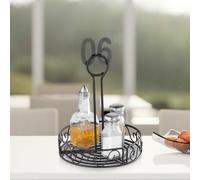 Organizer per portaspezie da bancone con porta numero da tavolo, organizer