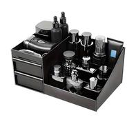 Organizer per profumi, organizer per cassettiera in plastica con cassetto, espositore per profumi a 3 livelli, scaffale per colonie retrò per cassettiera o camera da letto