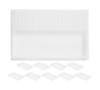 Organizer per Punte da Trapano Unghie 20 Slot in Plastica | 10 Pezzi, Coperchio Ribaltabile, Inserimento Frontale, per Strumenti Manicure e Unghie, Uso Casa e Salone