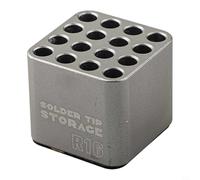 Organizer per punte di saldatore per T12 C245 C210 C115, scatola portaoggetti a 16 fori con classificazione multi-griglia, custodia in lega di silicone di magnesio per nucleo di riscaldamento e ugelli