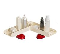 Organizer per rubinetto del lavello della cucina, vassoio antiscivolo, supporto regolabile per spugna intorno al rubinetto, organizer per bagno e cucina, accessorio per riporre i