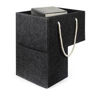Organizer per scale a forma di L, contenitore angolare in feltro, antiscivolo, contenitore decorativo per scale, scomparto funzionale, cestino organizer in materiale morbido, idea moderna