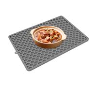 Organizer per scolapiatti - Tappetino in silicone a doppio strato, per asciugare il bancone della cucina, base in silicone flessibile, per lavello della macchina da caffè, portaposate in spugna
