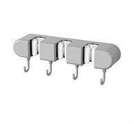 Organizer per scopa e mocio senza sforzo con design perforato, soluzione compatta per riporre oggetti da parete (C)