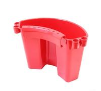 Organizer per secchio per lavaggio auto con design esterno da appendere per tenere asciugamani, spazzole e guanti durante le attività di dettaglio automatico, colore nero (rosso)