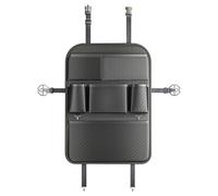 Organizer per sedili auto, protezione per lo schienale, organizer per la protezione dello schienale, in pelle, con diversi scomparti e tasche, protegge i sedili e offre spazio, ideale per viaggi e