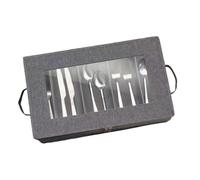 Organizer per Set di Argenteria Contenitore Posate con Finestra Trasparente | Porta Stoviglie da Cucina Posate, Stoviglie, Cucina, Piano di Lavoro, Cassetto, Cottura, Viaggio, Campeggio