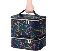 Organizer Per Smalti Per Unghie - Borsa Per Riporre 30 Bottiglie |Porta Smalto Portatile Con Divisori In Spugna | Robusto Organizer Con Manico Per Forniture Per Unghie, Vernici E, Ideale Per