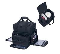 Organizer per smalti per unghie - Custodia per trasporto smalti per unghie | Kit per nail art da viaggio | La borsa per kit smalto contiene 70 bottiglie con supporto e tracolla | Borsa per viaggi all'