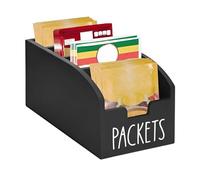 Organizer per snack, contenitori multiuso per condimenti, bustine di tè, snack e sacchetti, scatola portaoggetti, organizer impilabile da cucina per casa o ufficio