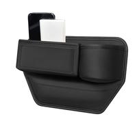 Organizer per spazi tra i sedili - Riempitivo per console in pelle antiscivolo, portaoggetti per interni auto con tasca portaoggetti con fibbia | Supporto per telefono mobile da ufficio per affari, ac