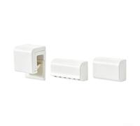 Organizer per spazzolino da denti, 15 x 15 cm, montaggio a parete | Robusta plastica ABS, design leggero, resiste all'umidità, previene la ruggine, dimensioni 15 x 15 x 5 cm