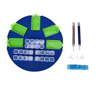 Organizer per strumenti di pittura con strass, portavassoio multi-barca con design impilabile, vassoio artistico per strass che consente di risparmiare spazio per kit di pittura