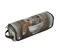 Organizer per strumenti per capelli 2 in 1 con cuscinetto resistente al calore, organizer portatile per arricciacapelli, piastra per capelli, asciugacapelli piatto, volpe chic retrò per lettura di