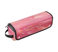 Organizer per strumenti per capelli 2 in 1 con tappetino resistente al calore, grande capacità, organizer per capelli per ferro arricciacapelli, piastra per capelli piatti, stelle scintillanti rosa